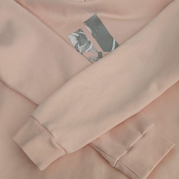 Adidas Pink Hoodie with Adidas logo in the front. Size S Loose fit - Picture 13 of 17